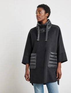 Gerry Weber Kurzmantel Mit Wollanteil Und Material-Patch