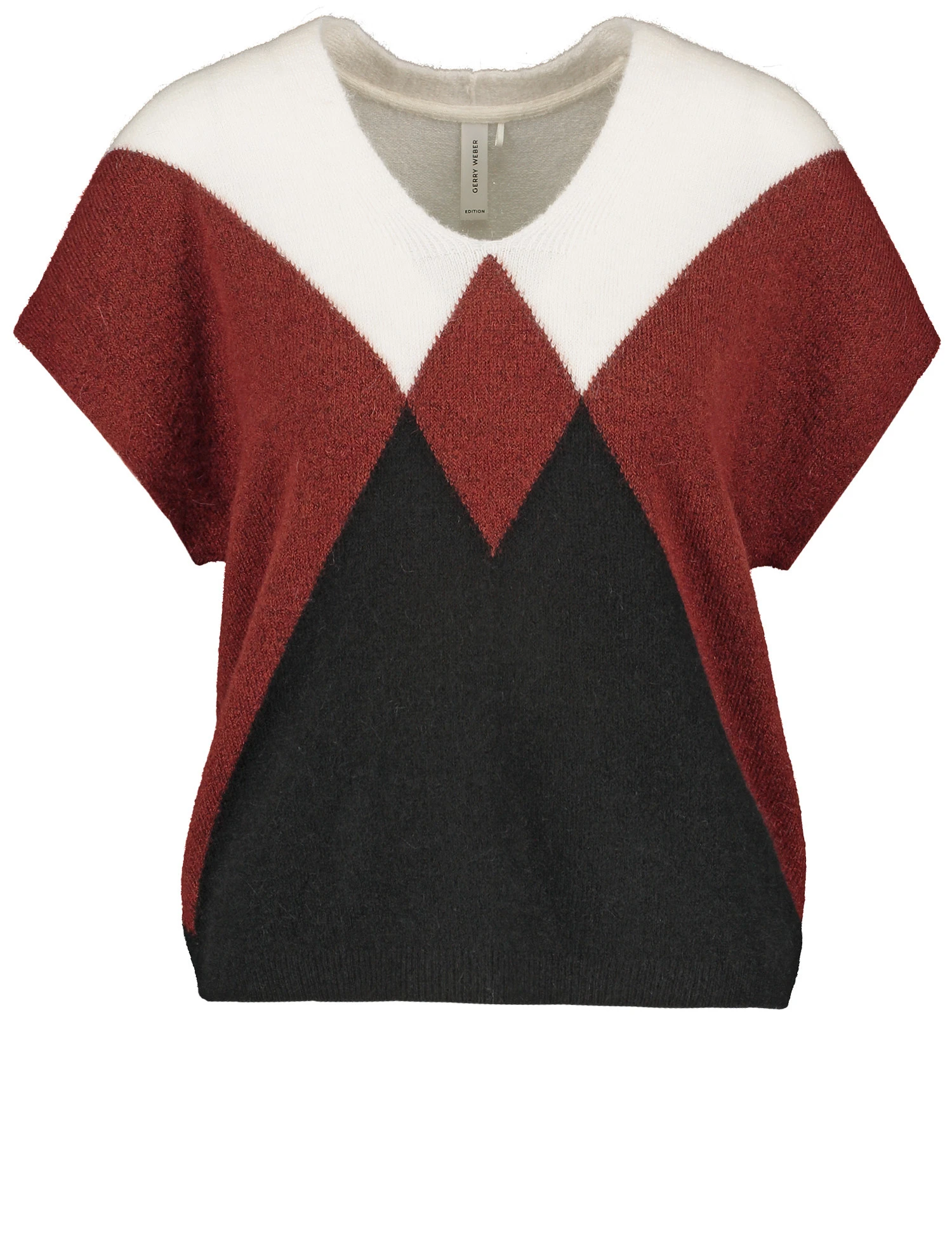 Gerry Weber Kuscheliger Kurzarmpullover Mit Grafischem Muster 4 Gerry Weber Kuscheliger Kurzarmpullover Mit Grafischem Muster – Bild 2