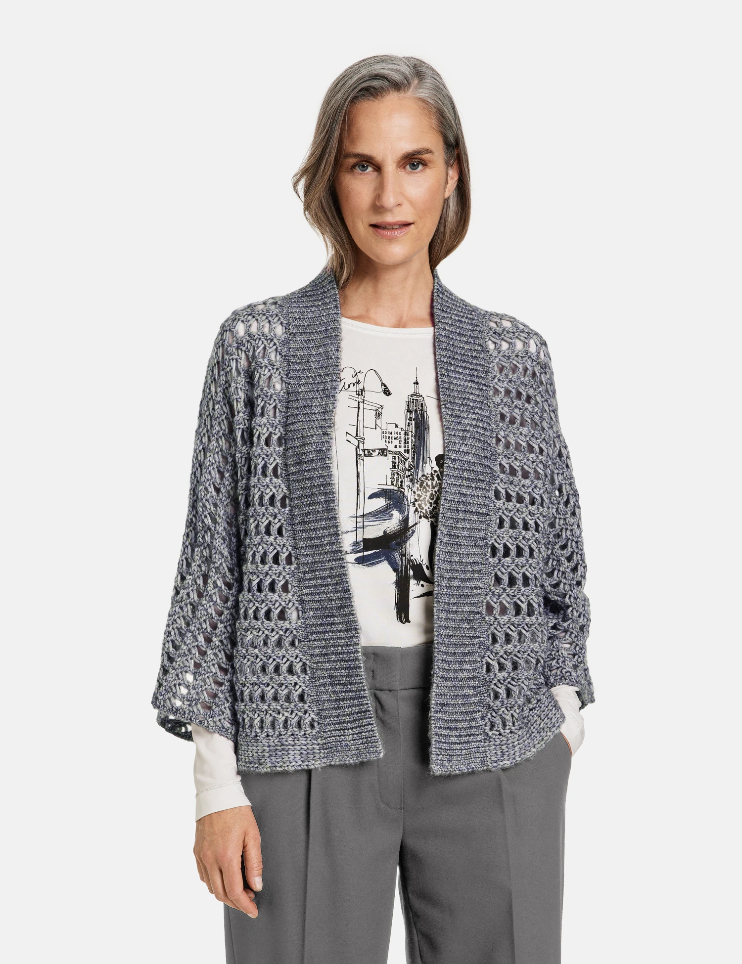 Gerry Weber Lässige Strickjacke Mit Grobem Lochstrick 9 Gerry Weber Lässige Strickjacke Mit Grobem Lochstrick – Bild 7