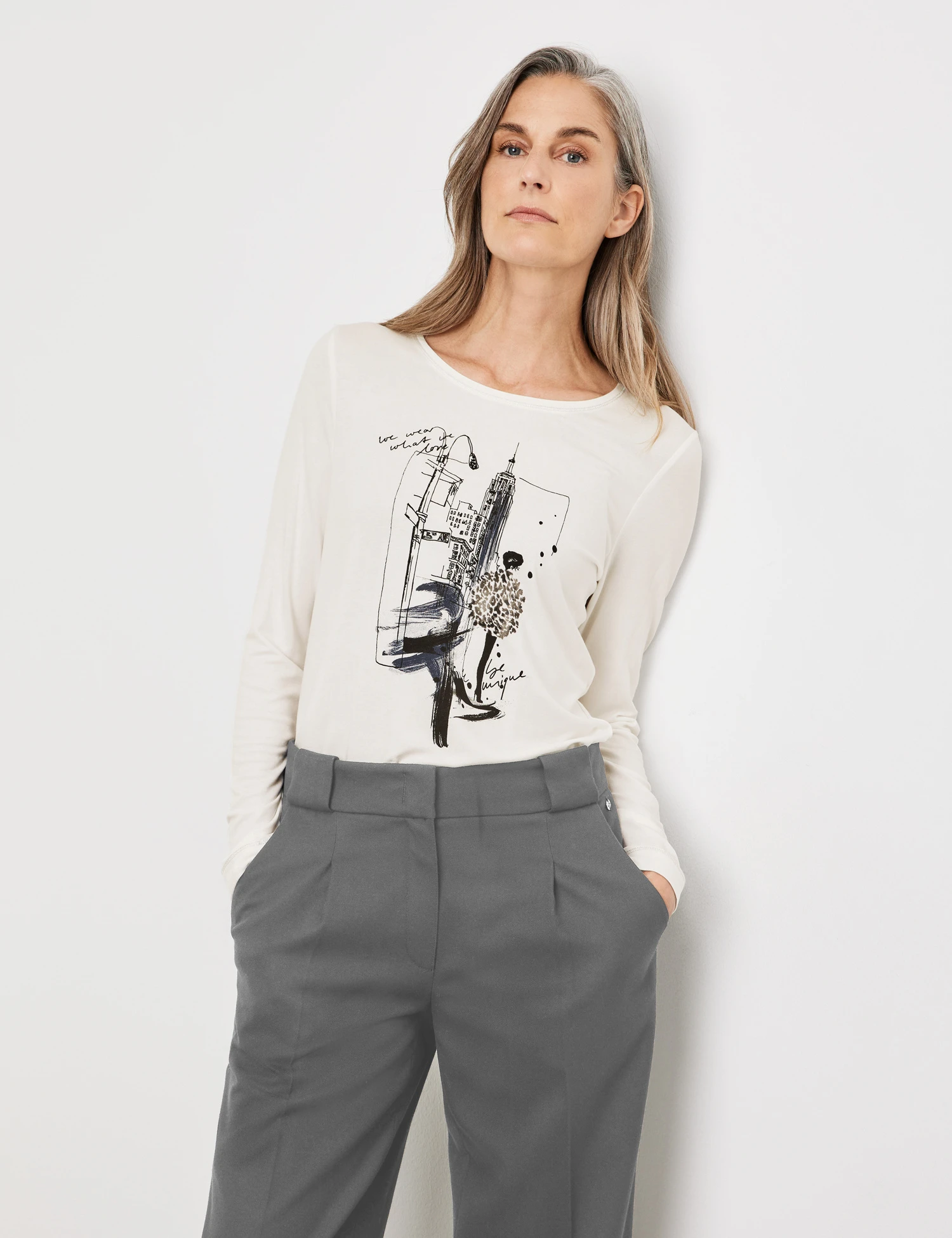 Gerry Weber Langarmshirt Mit Frontprint 3 Gerry Weber Langarmshirt Mit Frontprint