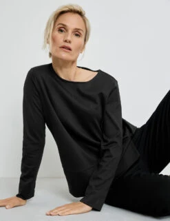 Gerry Weber Langarmshirt Mit Teilungsnähten -Gerry Weber Verkäufe langarmshirt mit teilungsnaehten 105