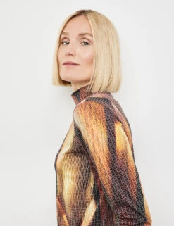 Gerry Weber Langarmshirt Mit Turtleneck Und Ausbrenner-Qualität -Gerry Weber Verkäufe langarmshirt mit turtleneck und ausbrenner qualitaet 100