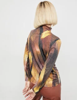 Gerry Weber Langarmshirt Mit Turtleneck Und Ausbrenner-Qualität -Gerry Weber Verkäufe langarmshirt mit turtleneck und ausbrenner qualitaet 104