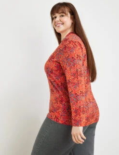 Langarmshirt Mit V-Ausschnitt 14 Langarmshirt Mit V-Ausschnitt -Gerry Weber Verkäufe langarmshirt mit v ausschnitt 104