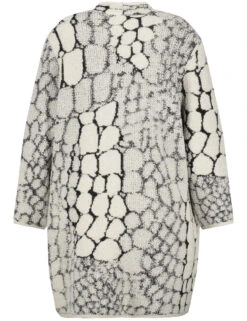 Lange Strickjacke Mit Jacquardmuster -Gerry Weber Verkäufe lange strickjacke mit jacquardmuster 03