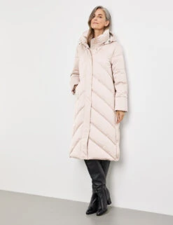 Gerry Weber Langer Steppmantel Mit Geknöpften Seitenschlitzen