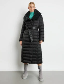 Gerry Weber Langer Wattierter Mantel Mit Seitenzippern