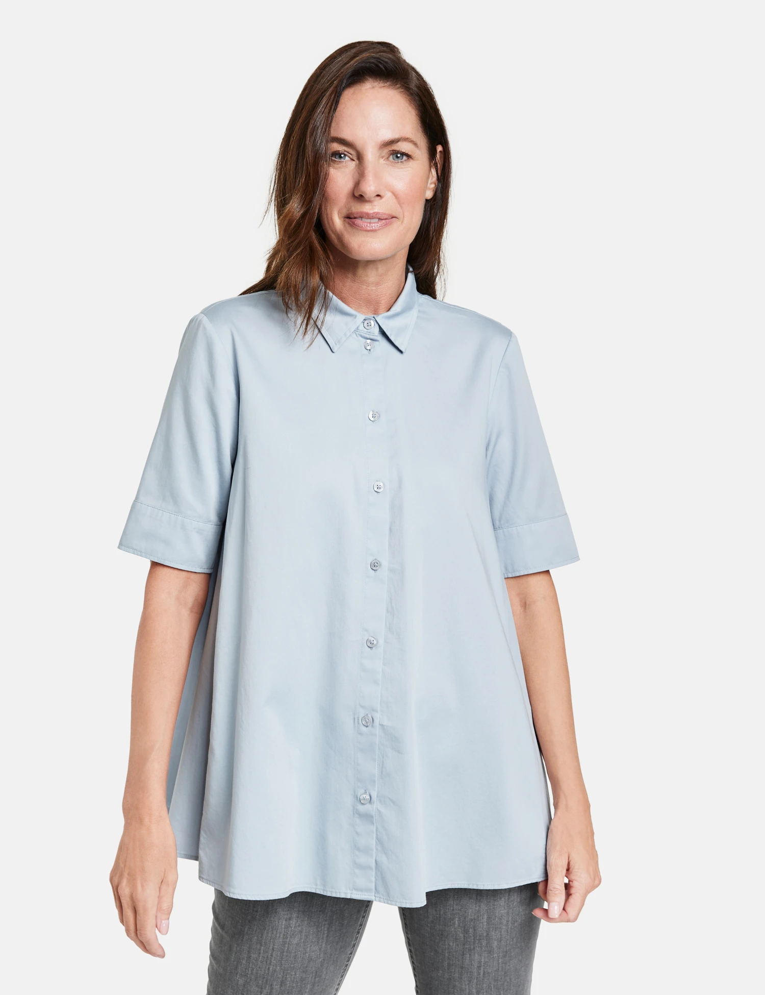 Gerry Weber Leicht Ausgestellte Halbarmbluse Mit Kellerfalte 7 Gerry Weber Leicht Ausgestellte Halbarmbluse Mit Kellerfalte – Bild 5