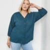Leichte Baumwollbluse Mit 3/4 Ärmeln -Gerry Weber Verkäufe leichte baumwollbluse mit 34 aermeln 110
