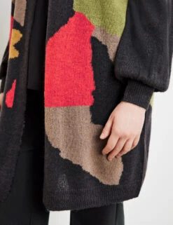 Longjacke Aus Intarsien-Strick -Gerry Weber Verkäufe longjacke aus intarsien strick 100