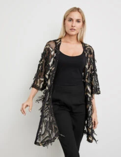 Taifun Longjacke Mit Pailletten-Zier