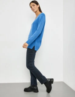 Gerry Weber Longpullover Mit Tiefem V-Ausschnitt Und Kaschmiranteil -Gerry Weber Verkäufe longpullover mit tiefem v ausschnitt und kaschmiranteil 102