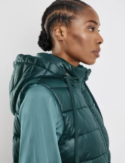 Gerry Weber Longweste Mit Daunenfeeling Und Abnehmbarer Kapuze -Gerry Weber Verkäufe longweste mit daunenfeeling und abnehmbarer kapuze 100