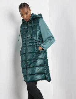Gerry Weber Longweste Mit Daunenfeeling Und Abnehmbarer Kapuze -Gerry Weber Verkäufe longweste mit daunenfeeling und abnehmbarer kapuze 102
