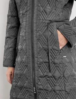 Gerry Weber Mantel Mit Rautenmuster Und Taillen-Tunnelband -Gerry Weber Verkäufe mantel mit rautenmuster und taillen tunnelband 100