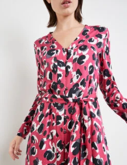 Taifun Midikleid Mit Bindegürtel -Gerry Weber Verkäufe midikleid mit bindeguertel 100