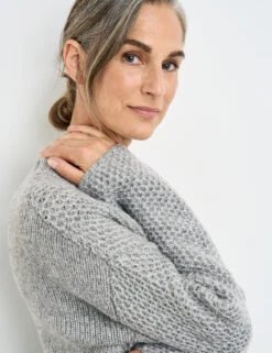 Gerry Weber Modischer Pullover Mit Strick-Mix -Gerry Weber Verkäufe modischer pullover mit strick mix 100