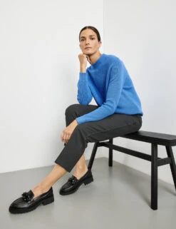 Gerry Weber Nachhaltiger Pullover Mit Rippstrick-Design -Gerry Weber Verkäufe nachhaltiger pullover mit rippstrick design 102