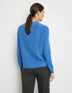 Gerry Weber Nachhaltiger Pullover Mit Rippstrick-Design -Gerry Weber Verkäufe nachhaltiger pullover mit rippstrick design 104