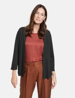 Gerry Weber Offene Shirtjacke Mit Breiter Ausschnittblende -Gerry Weber Verkäufe offene shirtjacke mit breiter ausschnittblende 01