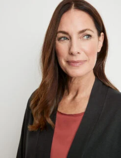 Gerry Weber Offene Shirtjacke Mit Breiter Ausschnittblende -Gerry Weber Verkäufe offene shirtjacke mit breiter ausschnittblende 100