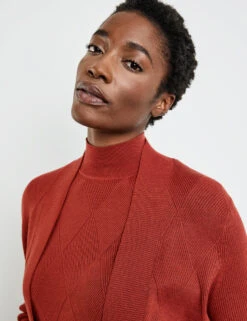 Gerry Weber Offene Strickjacke Mit Dezenter Rauten-Struktur -Gerry Weber Verkäufe offene strickjacke mit dezenter rauten struktur 100