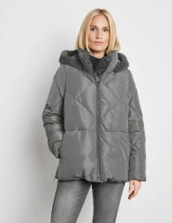 Gerry Weber Outdoorjacke Mit Fake-Fur-Details Und 2-Wege-Reißverschluss