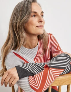 Gerry Weber Pullover In Jaquard-Optik Mit Grafischem Muster -Gerry Weber Verkäufe pullover in jaquard optik mit grafischem muster 100