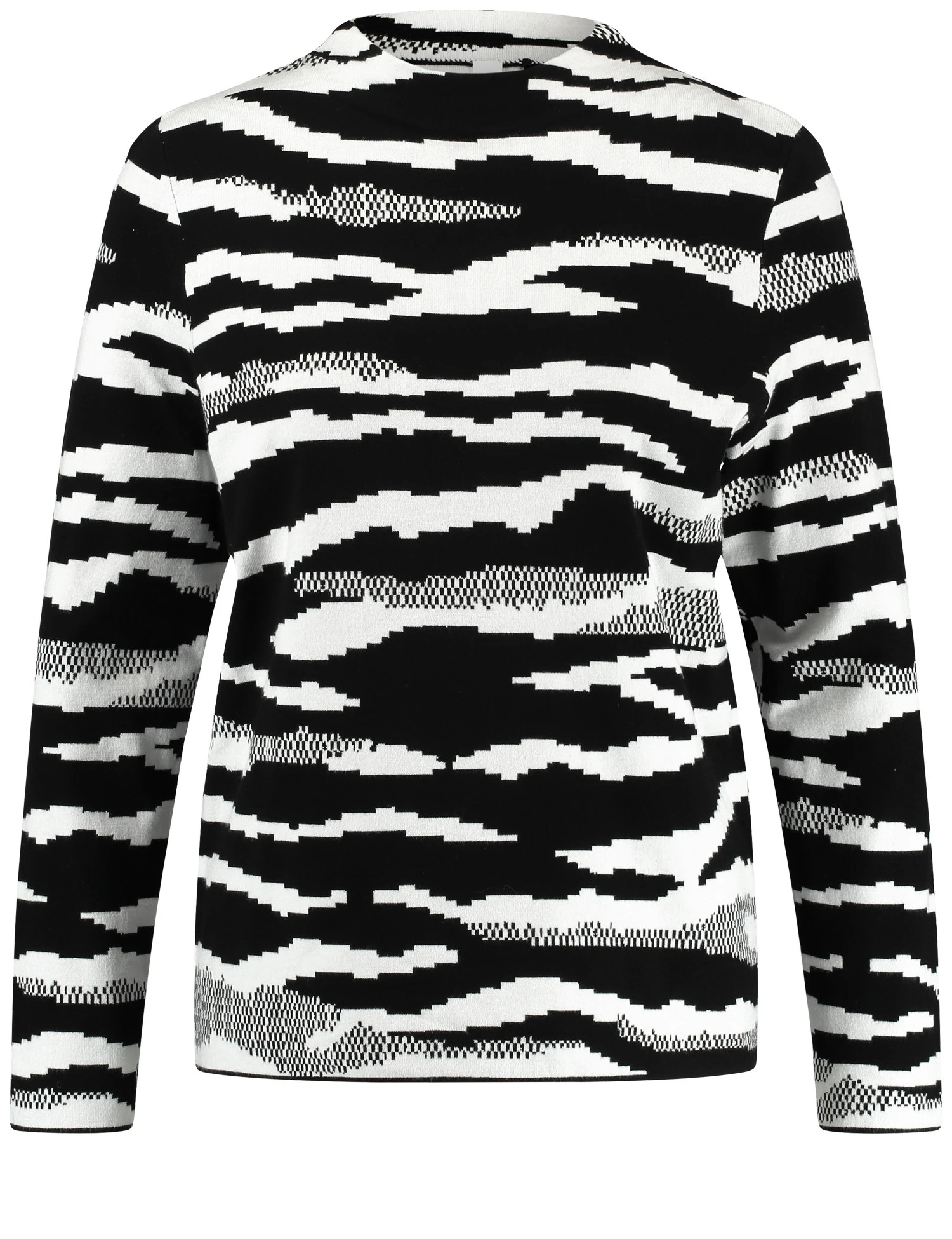 Gerry Weber Pullover In Jaquard-Strick Mit Kurzem Stehkragen 4 Gerry Weber Pullover In Jaquard-Strick Mit Kurzem Stehkragen – Bild 2