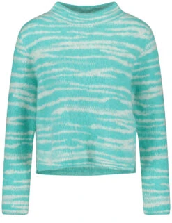Gerry Weber Pullover Mit Jacquard-Muster Und Turtleneck