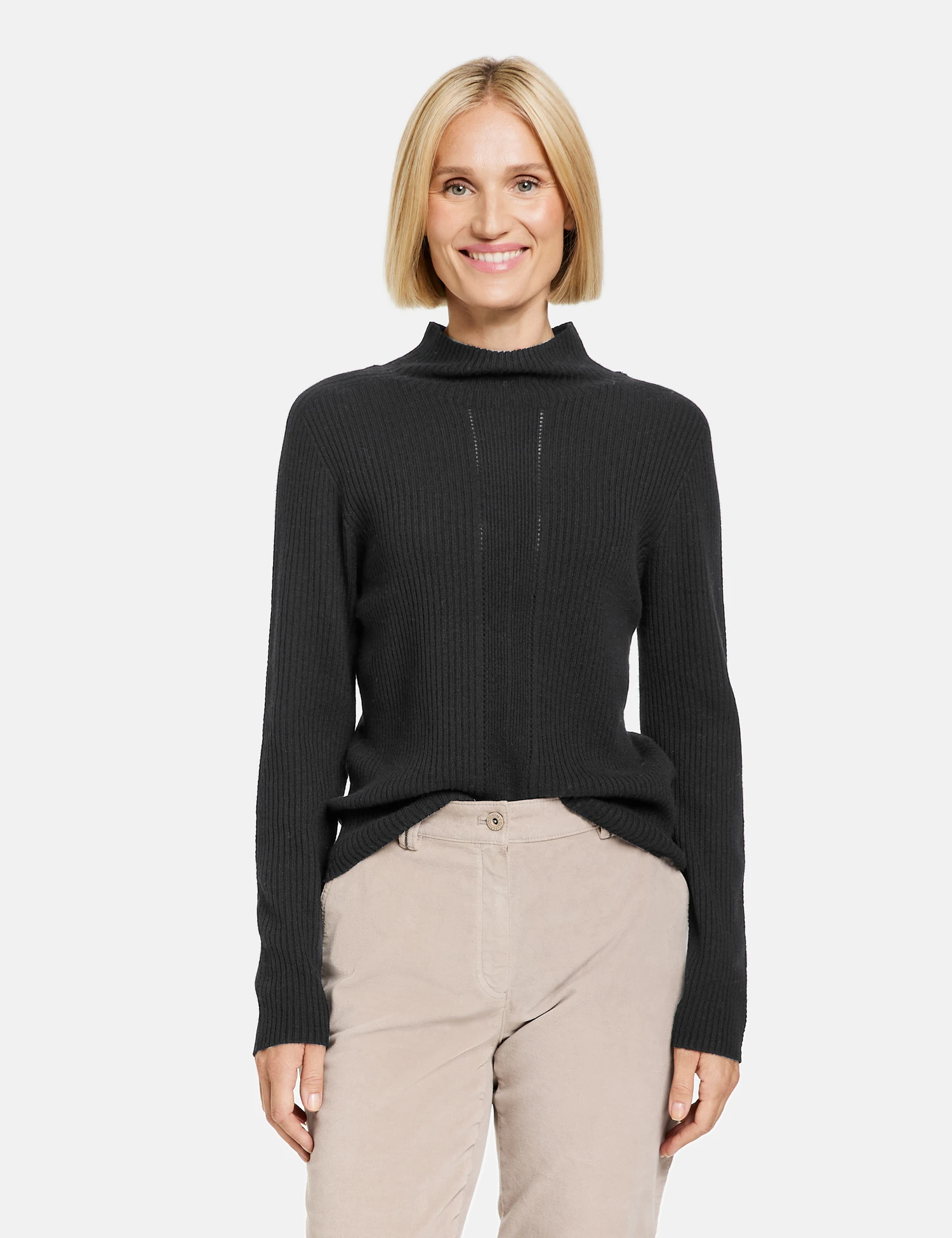 Gerry Weber Pullover Mit Kaschmiranteil Und Dekorativer Teilungsnaht 9 Gerry Weber Pullover Mit Kaschmiranteil Und Dekorativer Teilungsnaht – Bild 7
