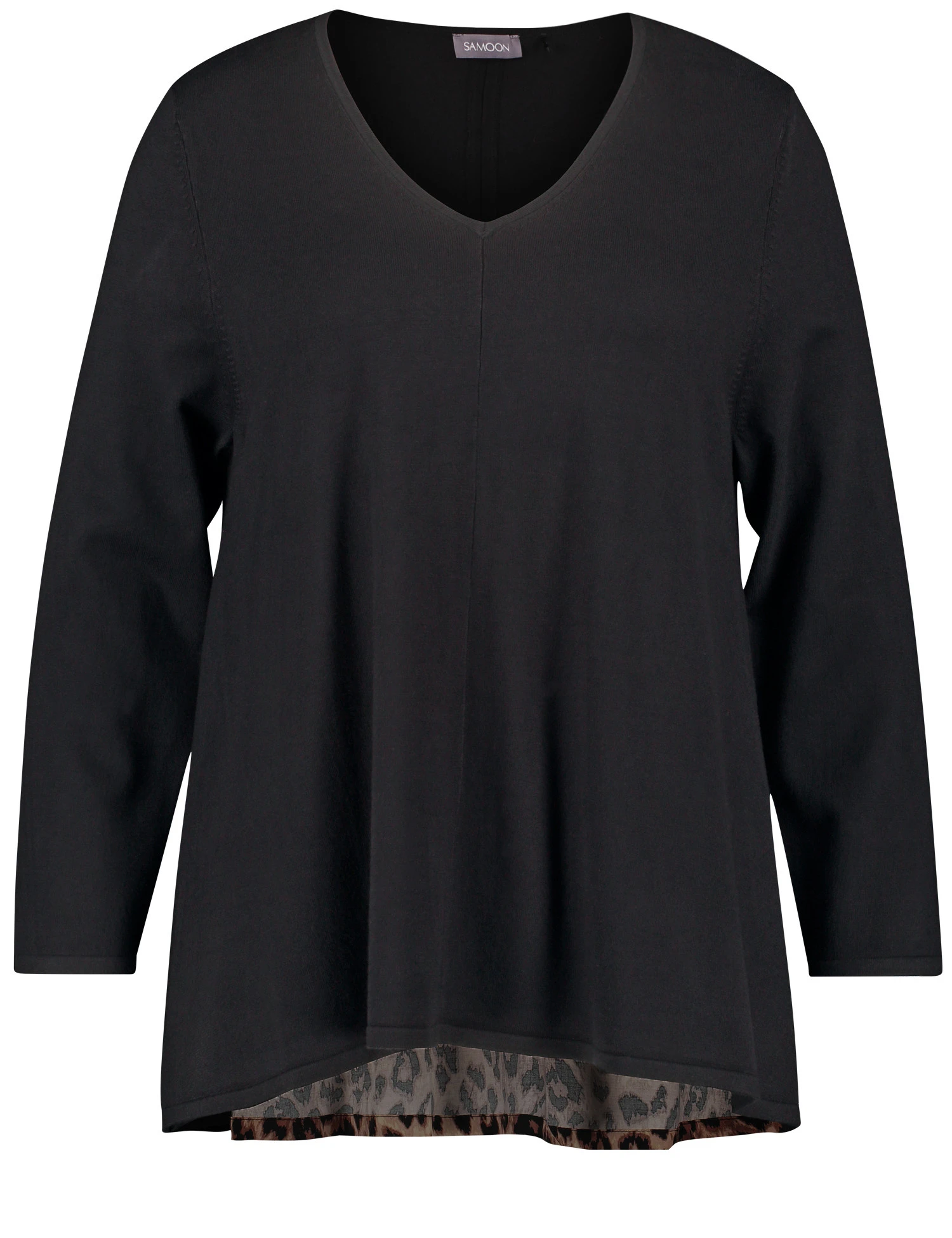 Pullover Mit Leo-Einsatz Im Rücken 4 Pullover Mit Leo-Einsatz Im Rücken – Bild 2