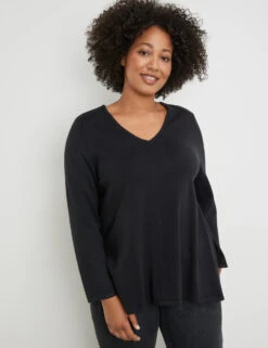 Pullover Mit Leo-Einsatz Im Rücken