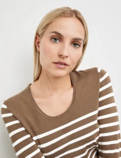 Taifun Pullover Mit Ringel-Dessin -Gerry Weber Verkäufe pullover mit ringel dessin 100