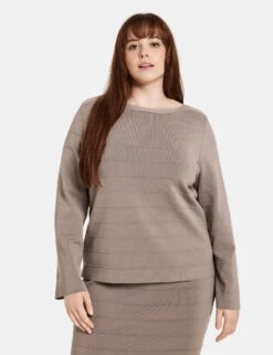 Pullover Mit Streifen-Struktur 15 Pullover Mit Streifen-Struktur -Gerry Weber Verkäufe pullover mit streifen struktur 01