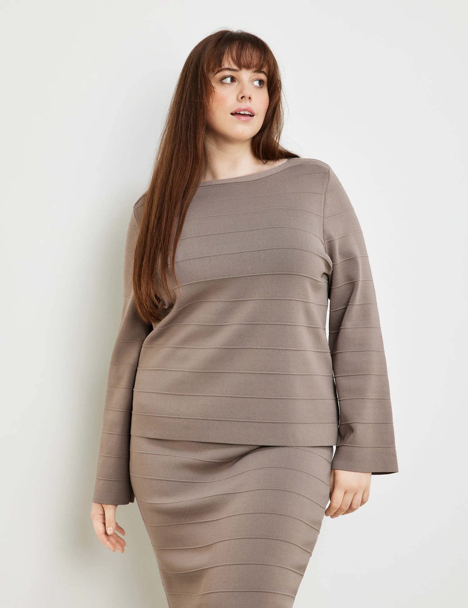 Pullover Mit Streifen-Struktur 3 Pullover Mit Streifen-Struktur