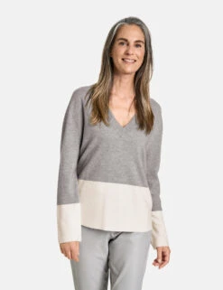 Gerry Weber Pullover Mit Strick-Patch Und Kaschmiranteil -Gerry Weber Verkäufe pullover mit strick patch und kaschmiranteil 01