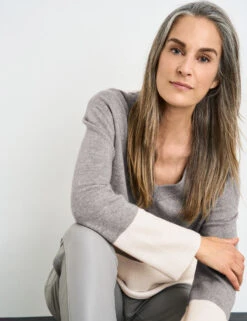 Gerry Weber Pullover Mit Strick-Patch Und Kaschmiranteil -Gerry Weber Verkäufe pullover mit strick patch und kaschmiranteil 102