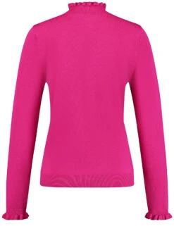Taifun Pullover Mit Wellenkante An Kragen Und Ärmeln -Gerry Weber Verkäufe pullover mit wellenkante an kragen und aermeln 03