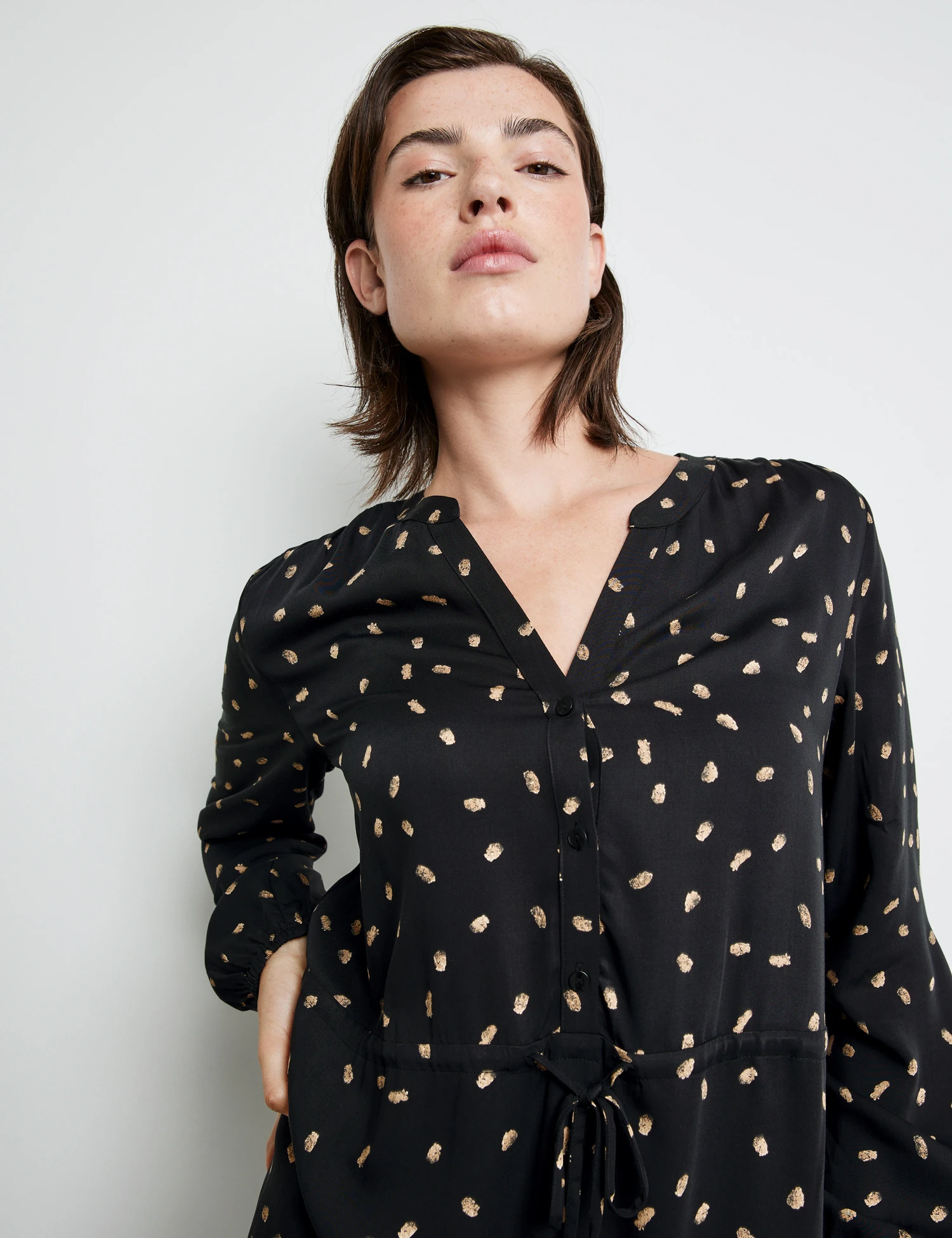 Taifun Satinkleid Mit Print 6 Taifun Satinkleid Mit Print – Bild 4