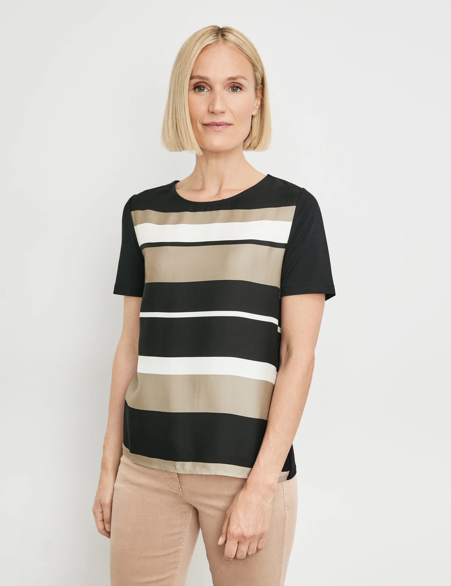 Gerry Weber Schickes Blusenshirt Aus Material-Patch 3 Gerry Weber Schickes Blusenshirt Aus Material-Patch