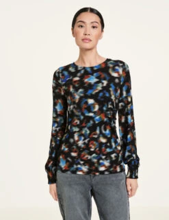 Taifun Shirt Mit Gesmokten Ärmelenden -Gerry Weber Verkäufe shirt mit gesmokten aermelenden 01