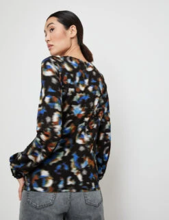 Taifun Shirt Mit Gesmokten Ärmelenden -Gerry Weber Verkäufe shirt mit gesmokten aermelenden 104