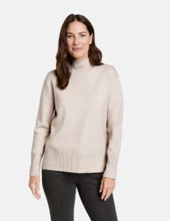 Gerry Weber Softer Pullover Mit Turtleneck Und Verlängertem Rückenteil -Gerry Weber Verkäufe softer pullover mit turtleneck und verlaengertem rueckenteil 01