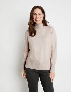 Gerry Weber Softer Pullover Mit Turtleneck Und Verlängertem Rückenteil