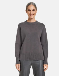 Gerry Weber Softer Pullover Mit Verlängertem Rückenteil Und Seitenschlitzen -Gerry Weber Verkäufe softer pullover mit verlaengertem rueckenteil und seitenschlitzen 01
