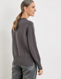 Gerry Weber Softer Pullover Mit Verlängertem Rückenteil Und Seitenschlitzen -Gerry Weber Verkäufe softer pullover mit verlaengertem rueckenteil und seitenschlitzen 104