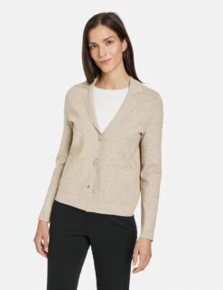 Gerry Weber Strickjacke Aus Feinstrick Mit Kragen -Gerry Weber Verkäufe strickjacke aus feinstrick mit kragen 01