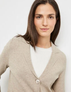 Gerry Weber Strickjacke Aus Feinstrick Mit Kragen -Gerry Weber Verkäufe strickjacke aus feinstrick mit kragen 100