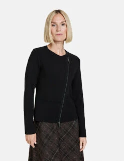Gerry Weber Strickjacke Mit Asymmetrischem Reißverschluss -Gerry Weber Verkäufe strickjacke mit asymmetrischem reissverschluss 01
